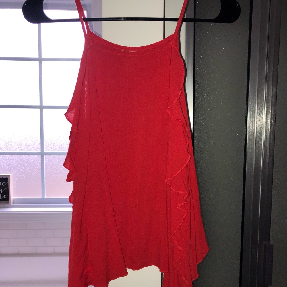 Red tank top